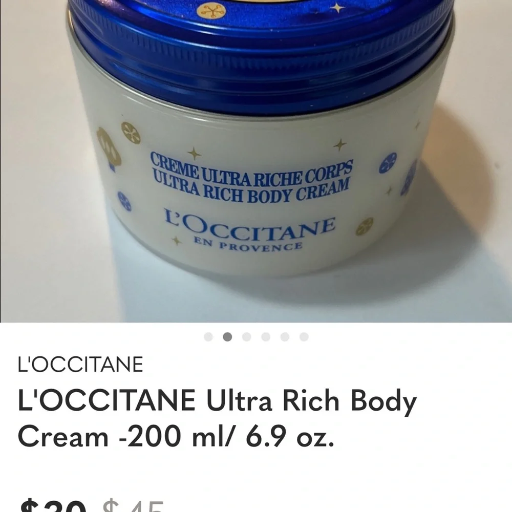 L'OCCITANE Ultra Rich Body Cream - 2 for $60 - Picture 3 of 3